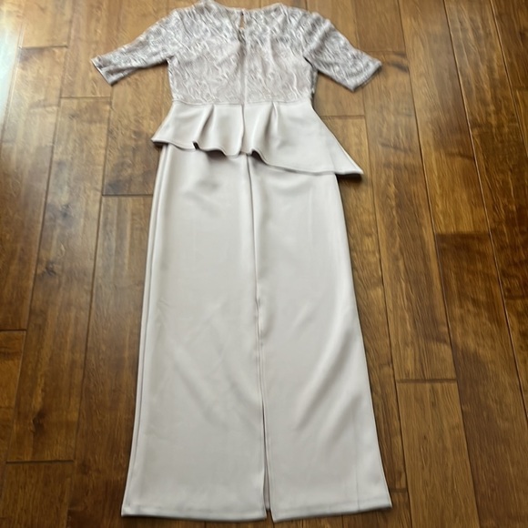 NWT En Focus Blush Pink Maxi top Lace Dress Size 4 - Picture 3 of 7